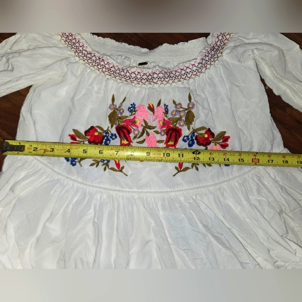 Free People Sunbeams White Embroidered Minidress - Picture 7 of 9